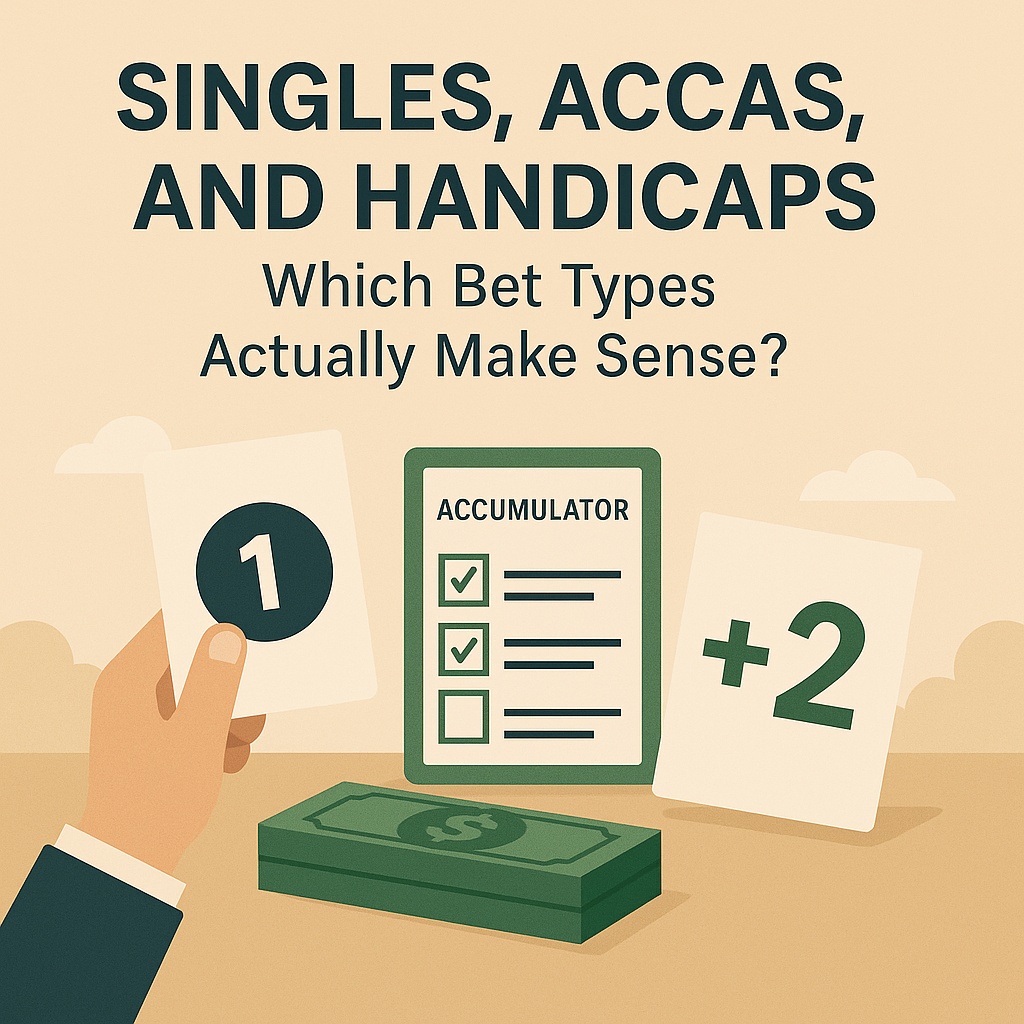 Singles, Accas, and Handicaps: Which Bet Types Actually Make Sense?